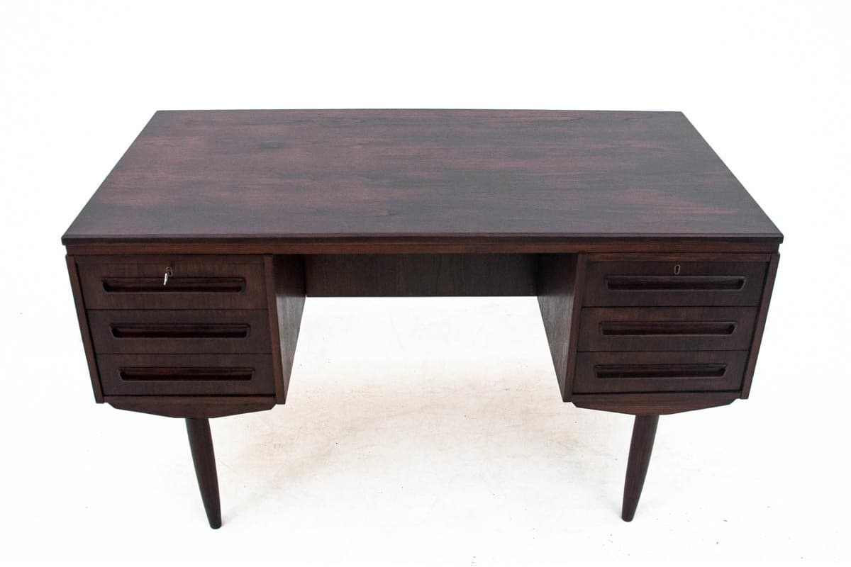 Desk, teak, dark brown, Denmark, 1960s - 67353