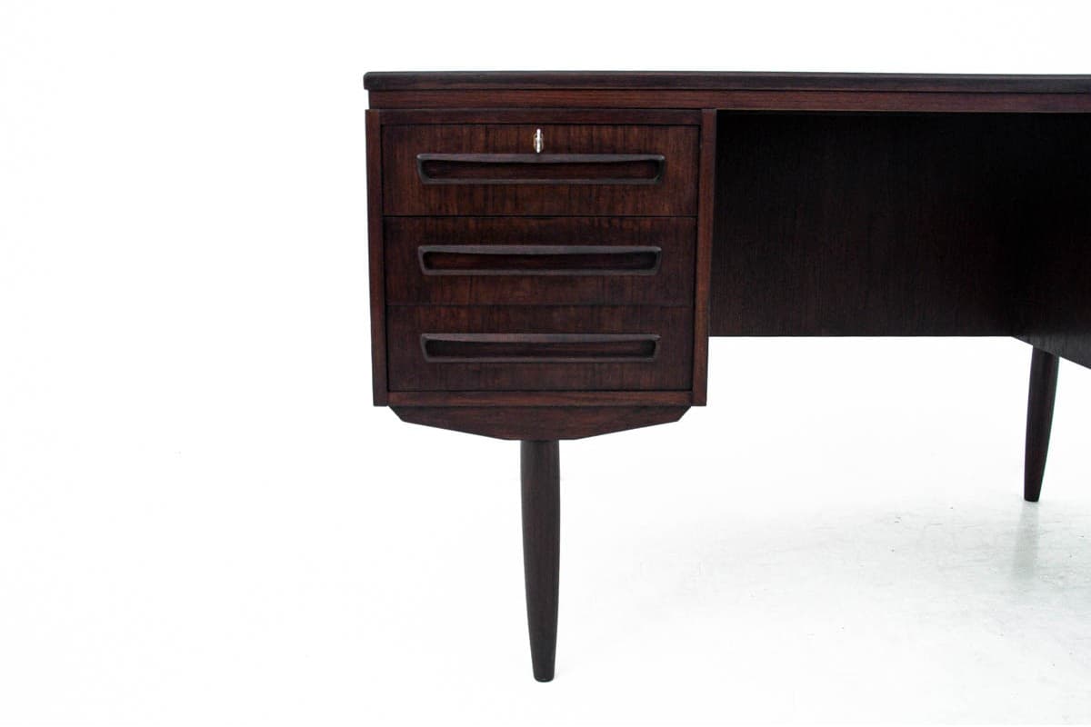 Desk, teak, dark brown, Denmark, 1960s - 67358