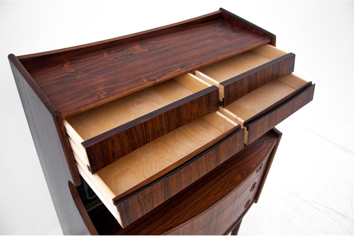 Sekretarzyk, palisander, proj. G. Falsig, Dania, lata 70. - 67331