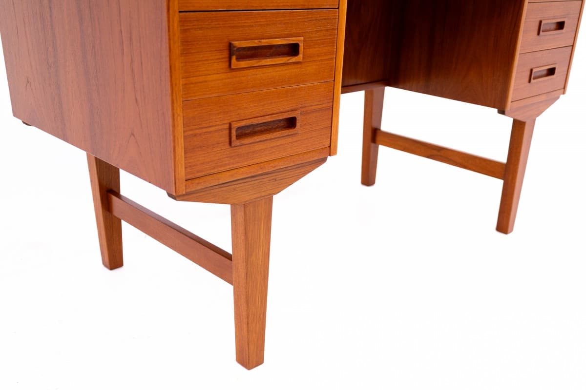 Desk, brown teak, Denmark, 1960s - 67321