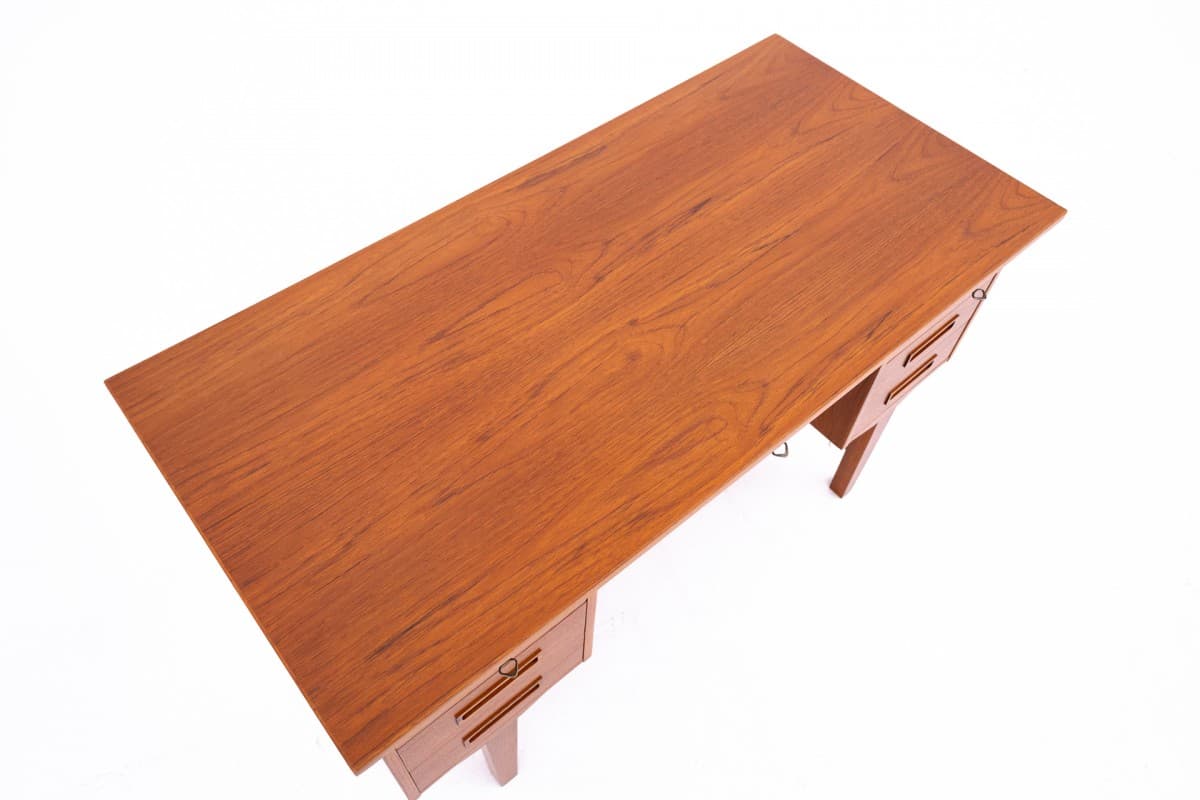 Desk, brown teak, Denmark, 1960s - 67318