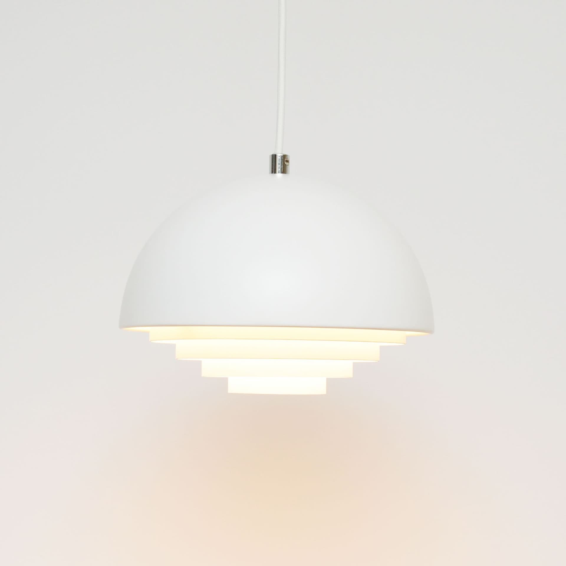 Lampa wisząca, biała, metal, Dania, lata 90. - 274