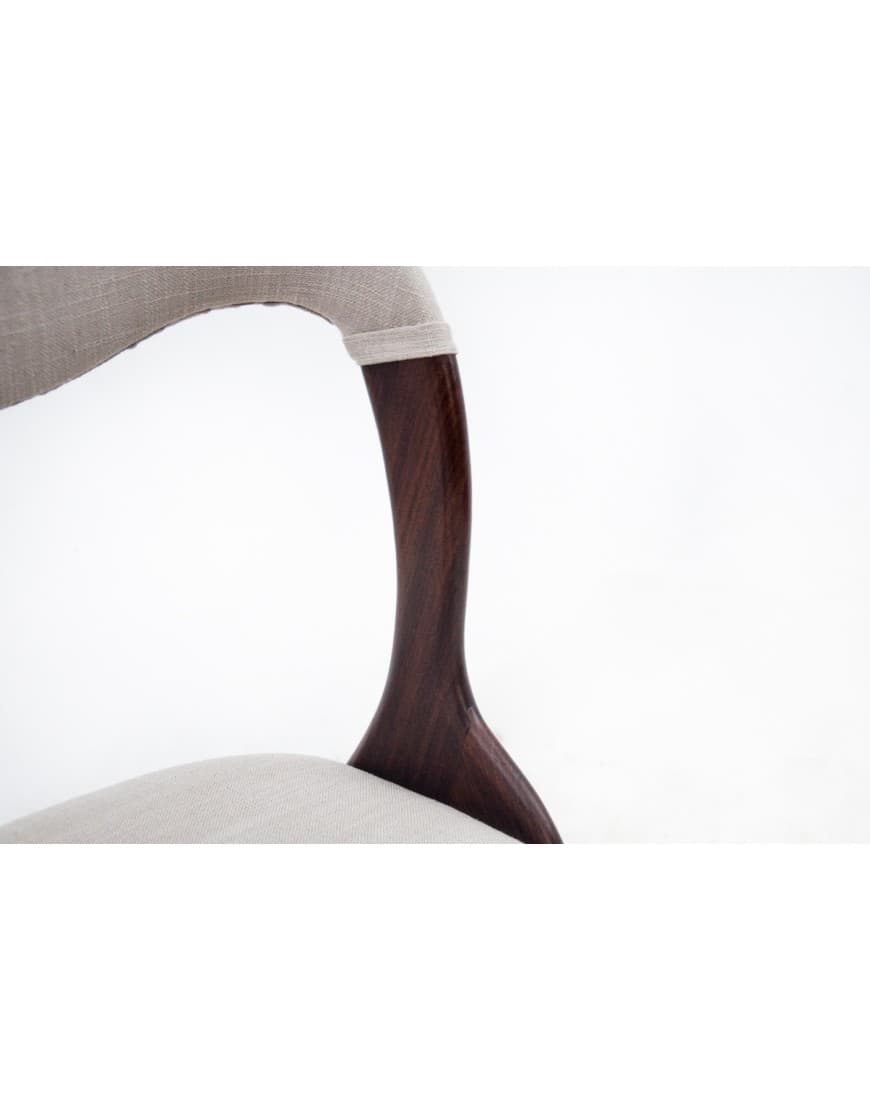 Komplet krzeseł, drewno orzech, Dania, lata 60. - 67306