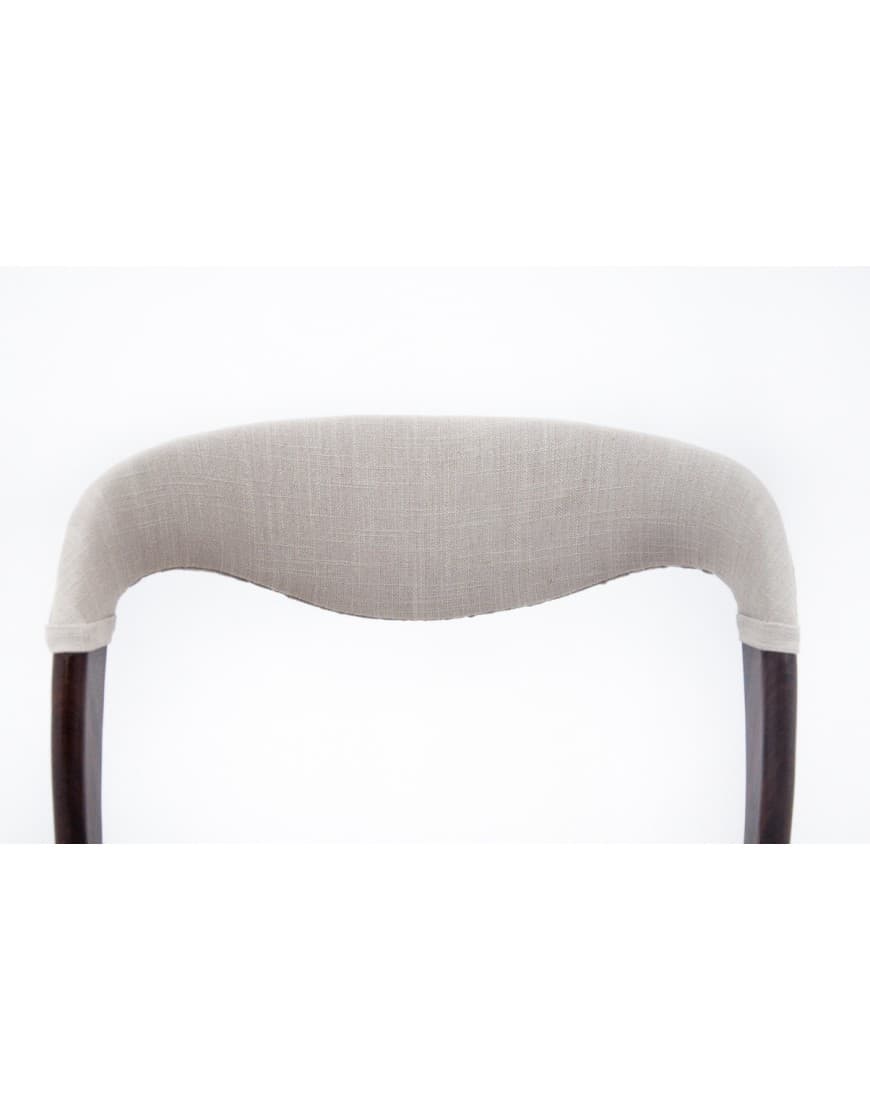 Komplet krzeseł, drewno orzech, Dania, lata 60. - 67305