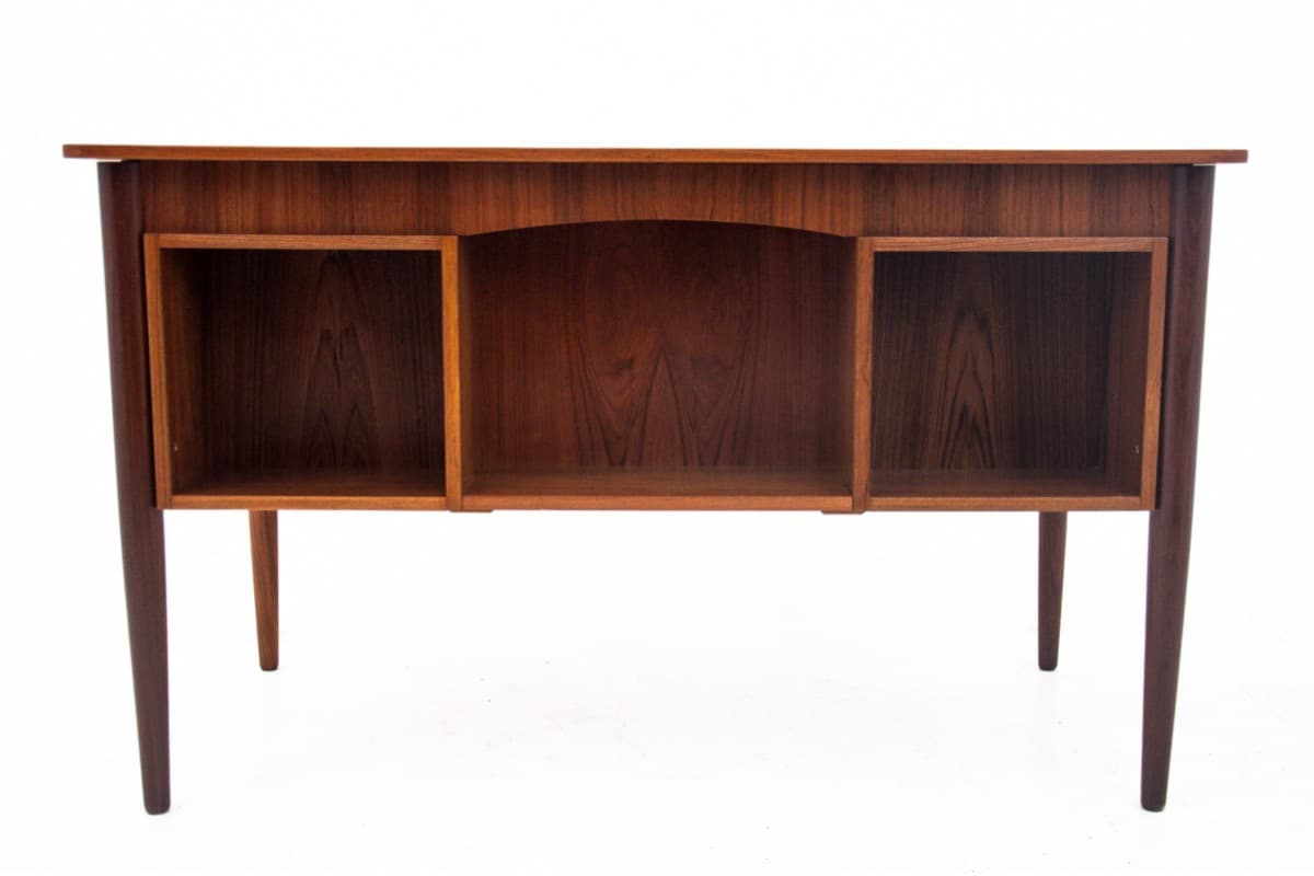 Desk, brown teak, Denmark, 1960s. - 67301