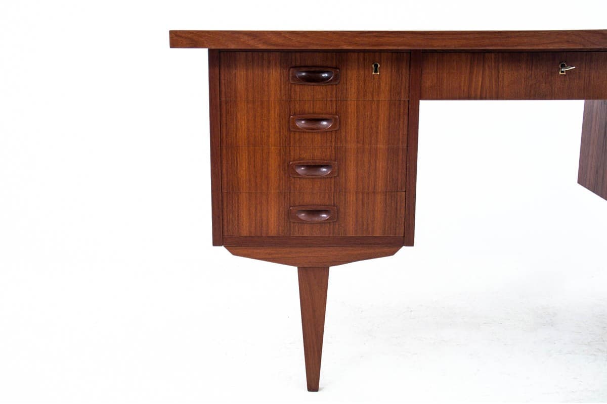 Desk, teak, dark brown, Denmark, 1960s - 67258