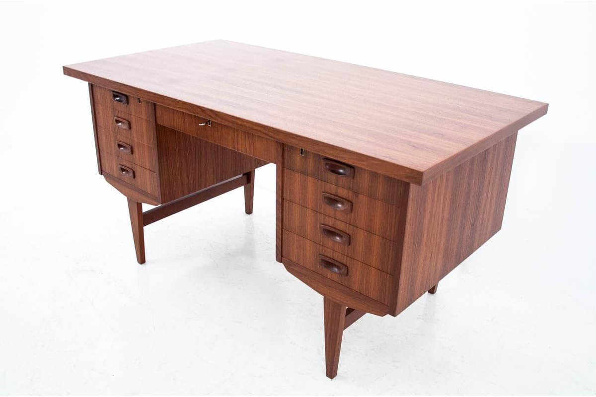 Desk, teak, dark brown, Denmark, 1960s - 67262