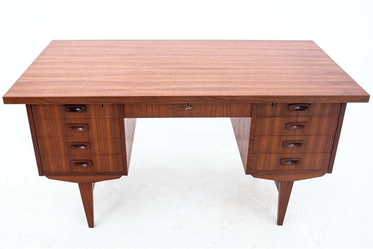 Desk, teak, dark brown, Denmark, 1960s - 67257
