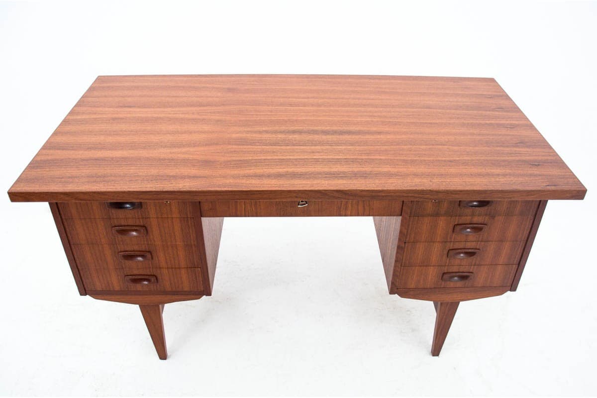 Desk, teak, dark brown, Denmark, 1960s - 67261