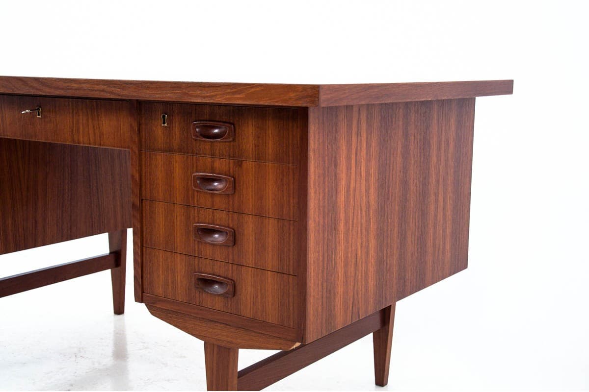 Desk, teak, dark brown, Denmark, 1960s - 67263