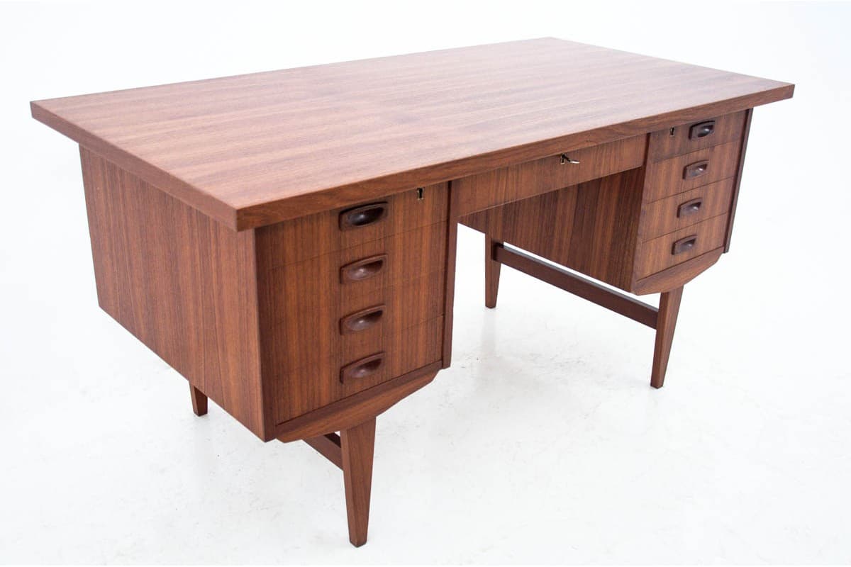Desk, teak, dark brown, Denmark, 1960s - 67266