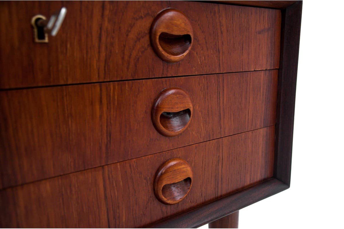 Desk, brown teak, Denmark, 1960s. - 67250