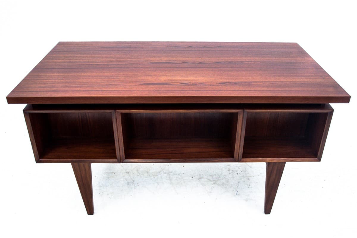 Desk, brown teak, Denmark, 1960s. - 67241