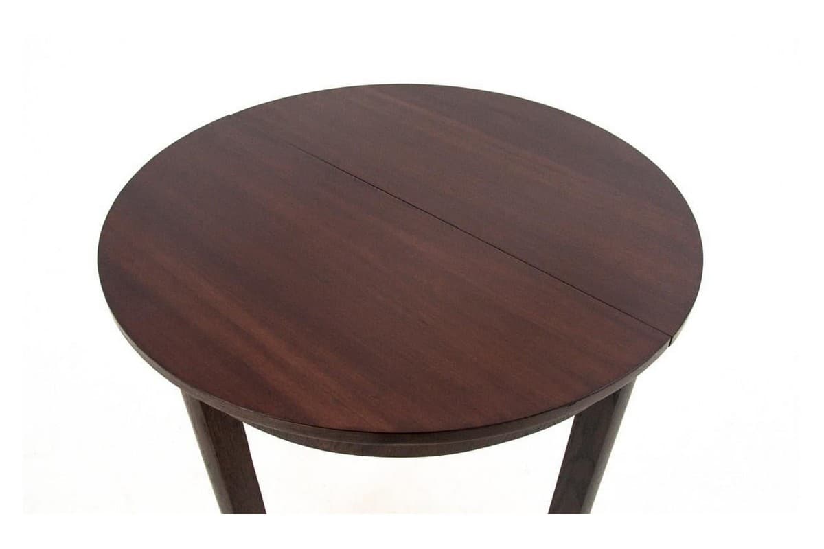 Art Deco Table, dark brown oak, Poland, 1940s - 67214