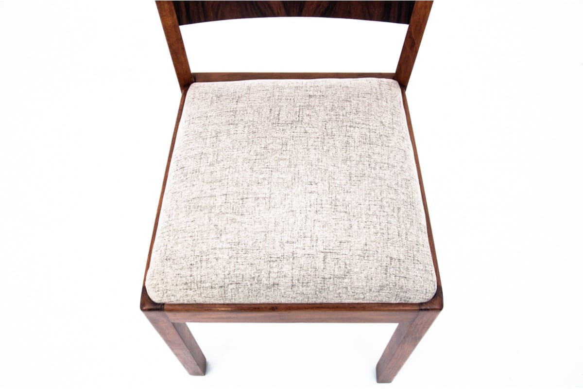 Chair Art Deco, wood, beige, Poland, 1930s - 67193