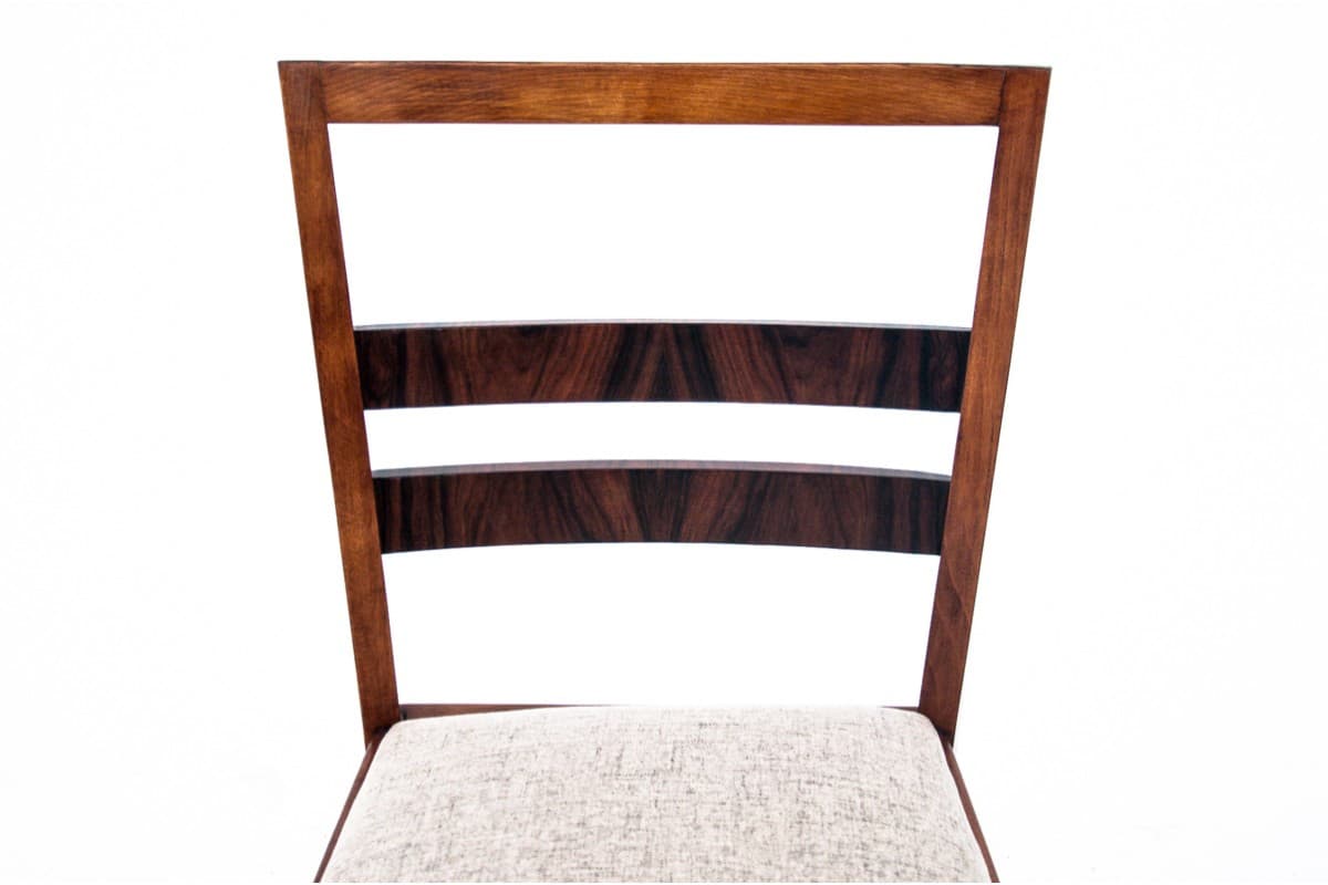 Chair Art Deco, wood, beige, Poland, 1930s - 67192