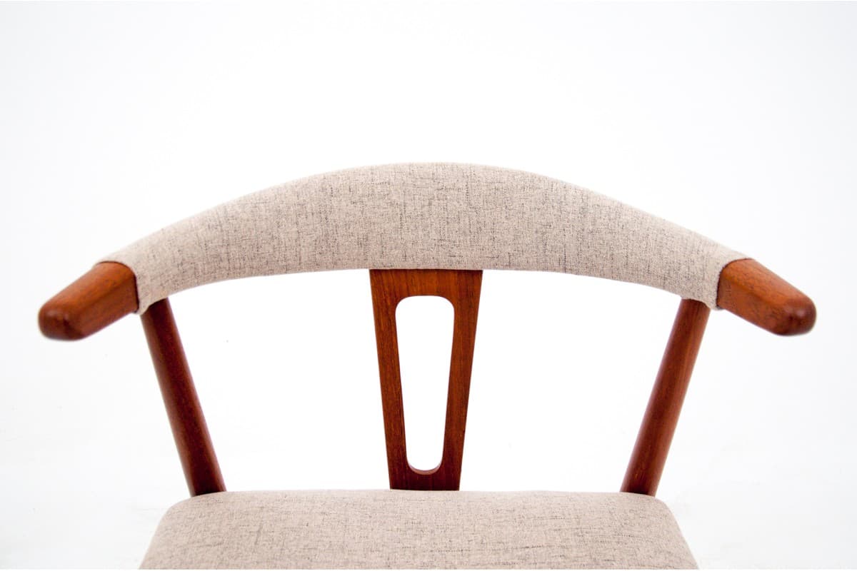 Tekowe krzesła, skandynawski design, Dania, lata 60. - 46296