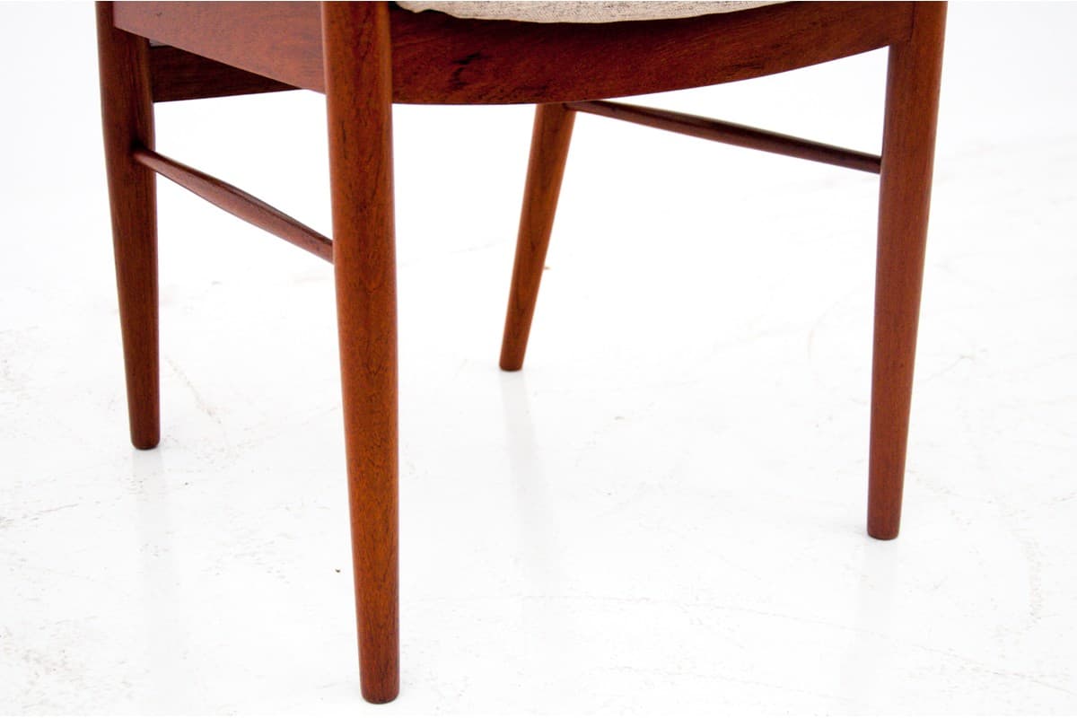 Tekowe krzesła, skandynawski design, Dania, lata 60. - 46298