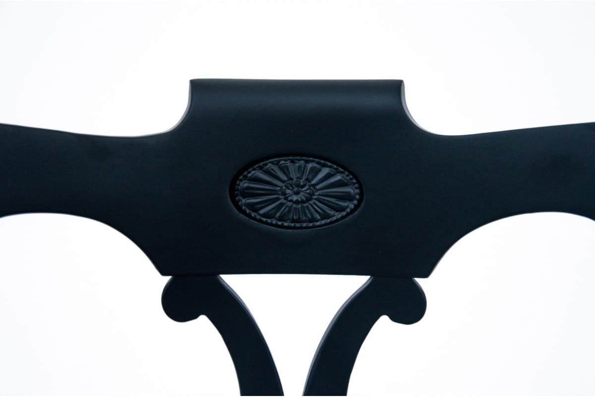 Chair Biedermeier, black wood, Northern Europe, 19th c. - 67174