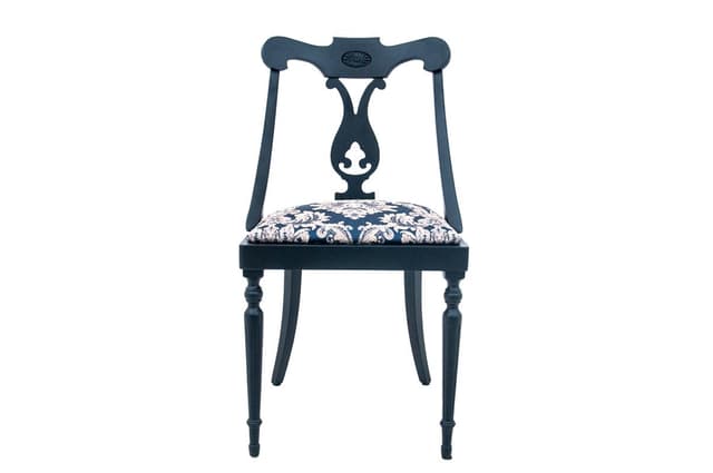 Chair Biedermeier, black wood, Northern Europe, 19th c. - DIMENSION