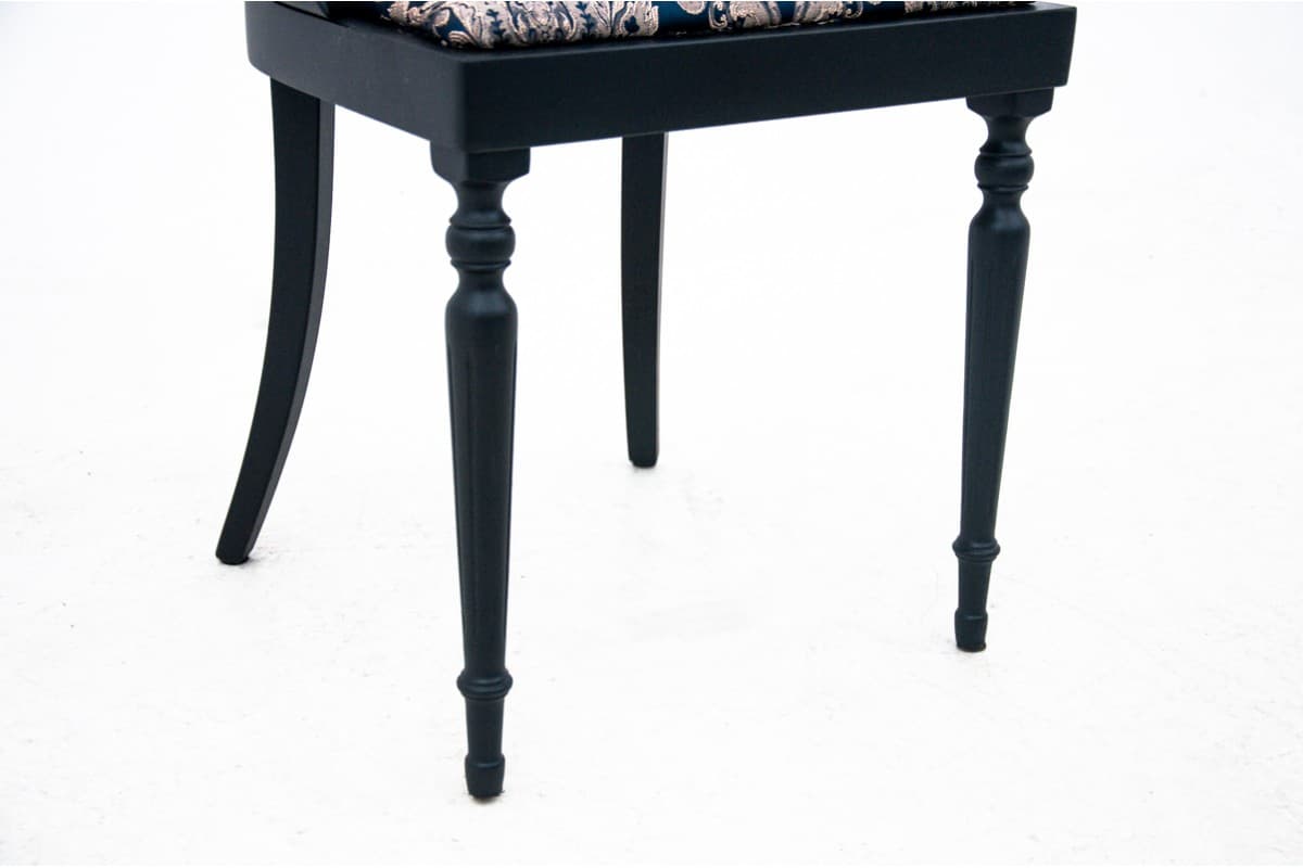 Chair Biedermeier, black wood, Northern Europe, 19th c. - 67177