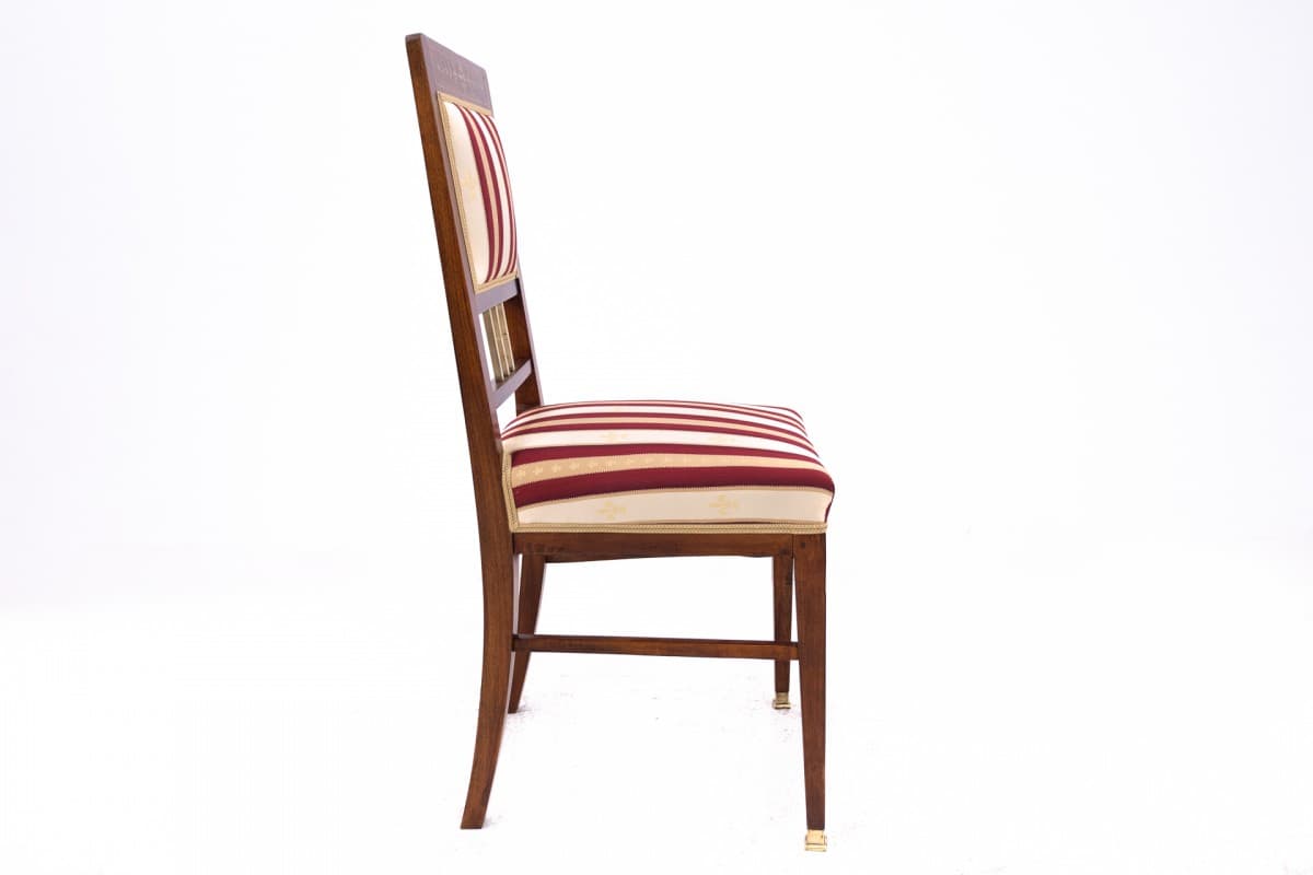 Komplet krzeseł, dąb multikolor, Polska, lata 20. - 67144