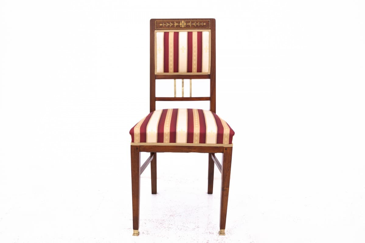 Komplet krzeseł, dąb multikolor, Polska, lata 20. - 67139