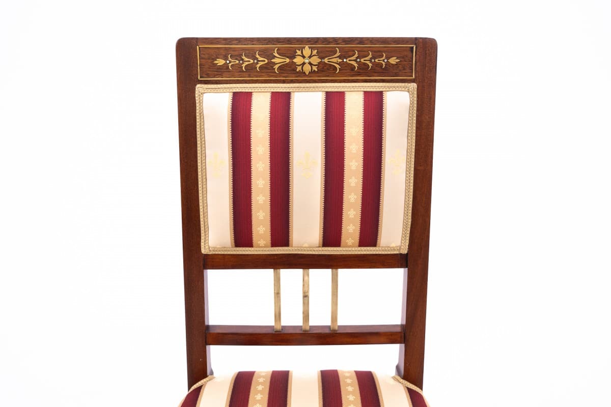 Komplet krzeseł, dąb multikolor, Polska, lata 20. - 67141