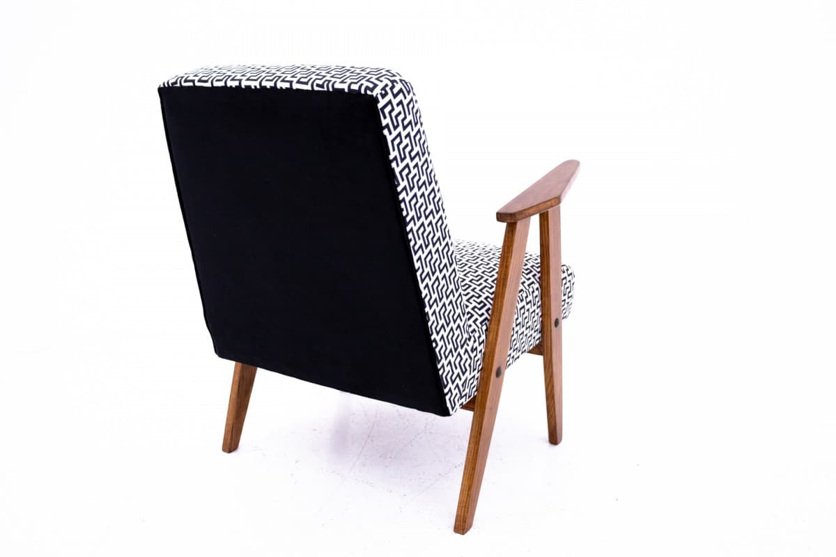 Bukowy fotel, proj. J. Chierowski, Polska, lata 60. - 46308