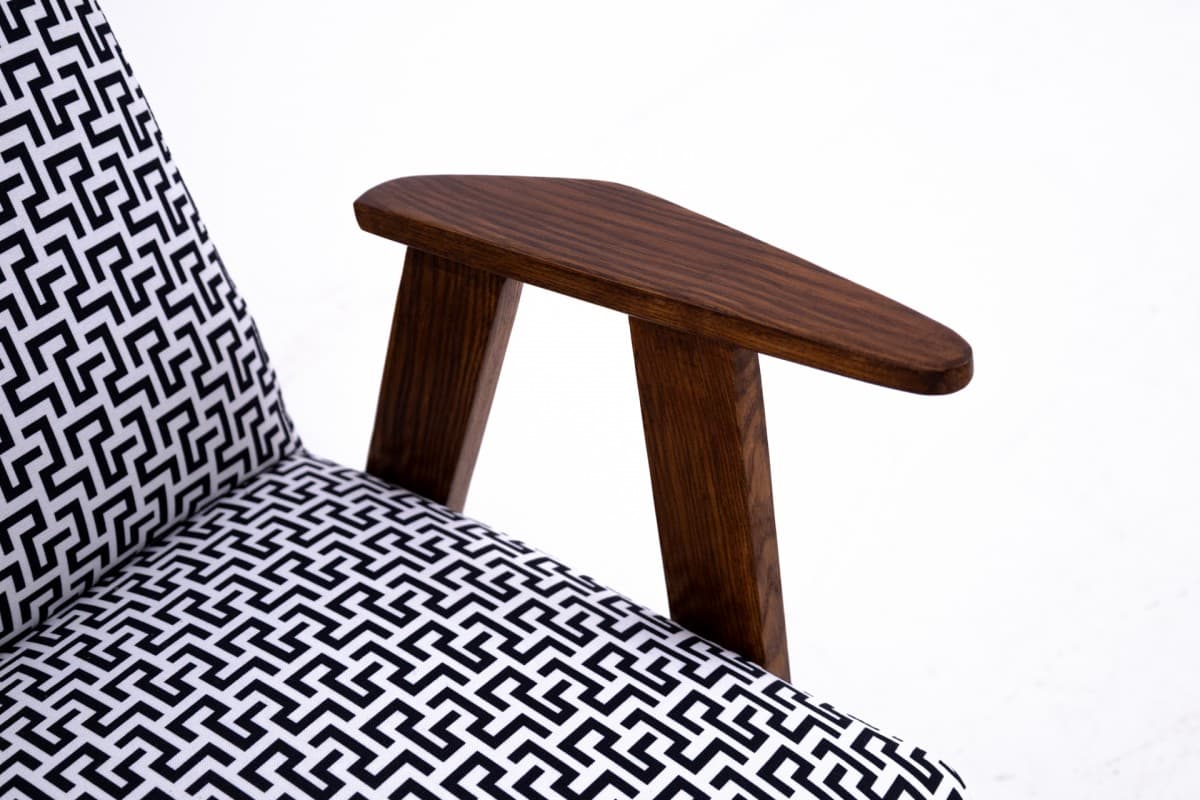 Bukowy fotel, proj. J. Chierowski, Polska, lata 60. - 46304