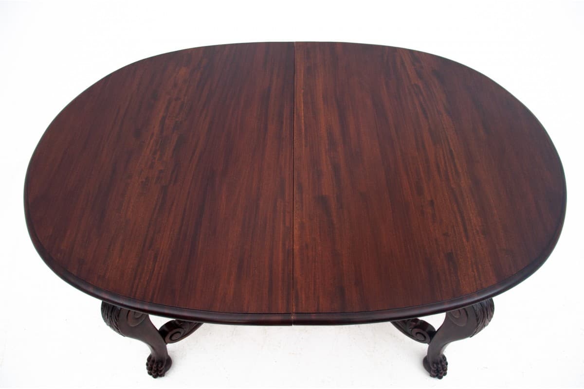 Oval Table, dark brown, mahogany, France, early 20th c. - 67016