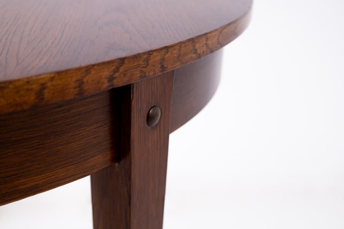 Round table, oak, Poland, 1960s. - 67023