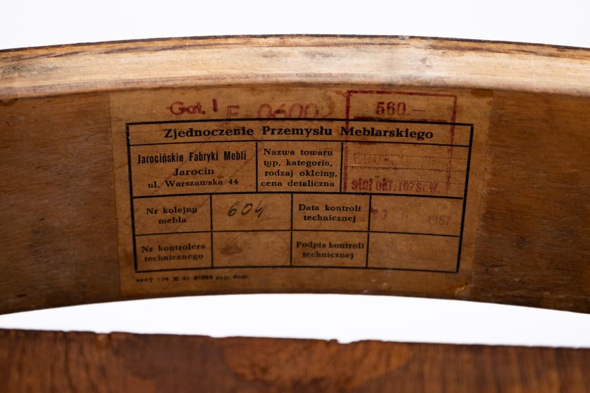 Round table, oak, Poland, 1960s. - 67026