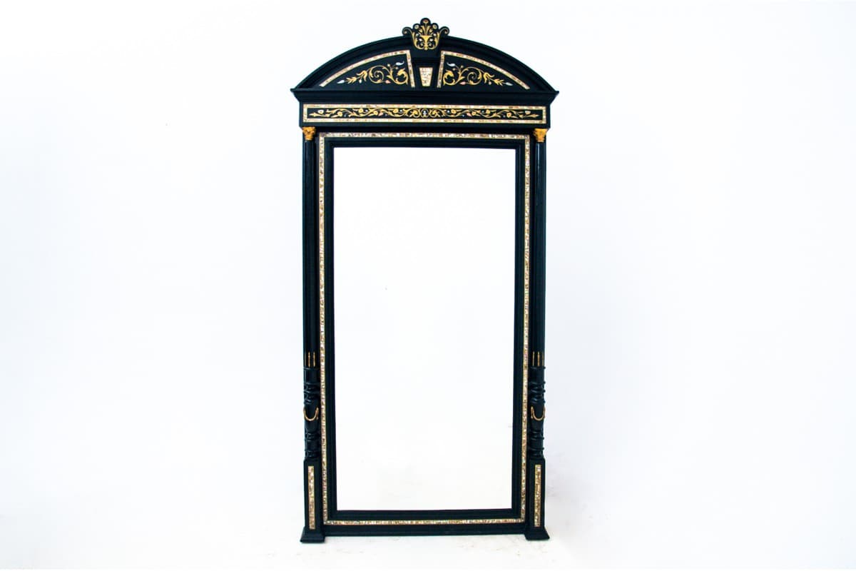 Komplet salonowy, drewno czarne, proj. H. Makart, Austria, lata 40. XIX w. - 67051