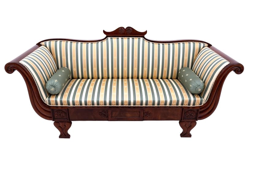 Sofa biedermeier, mahoń brąz ciemny, Europa Północna, XIX w.