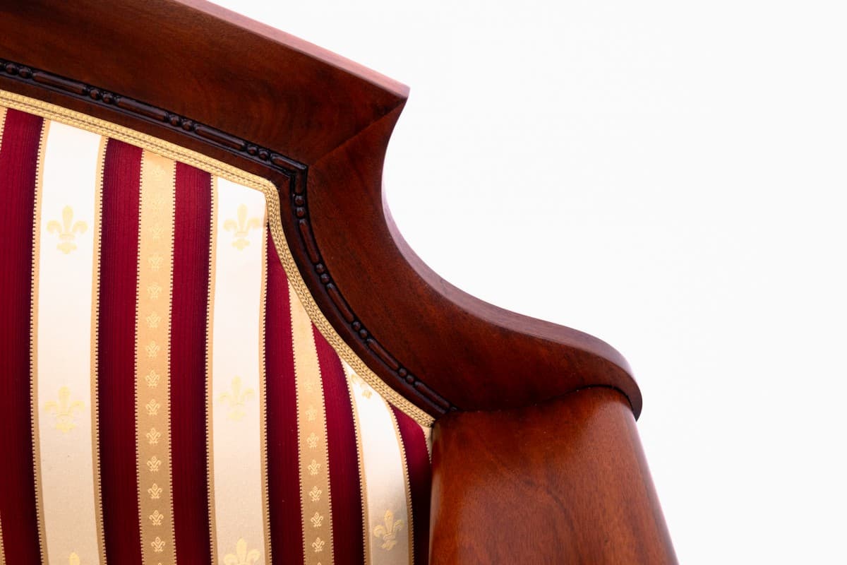 Sofa biedermeier, beżowy, drewno, Europa Północna, koniec XIX w. - 73036