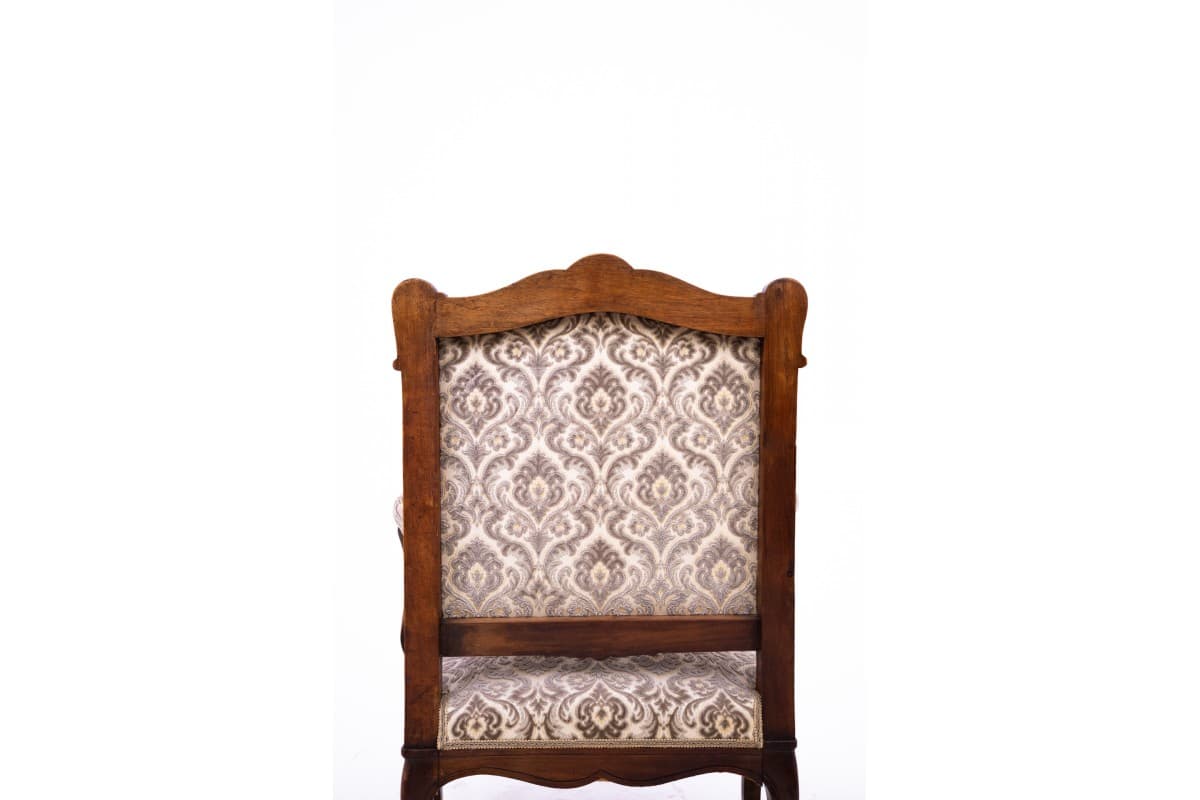 Pair of armchairs, Neo-Baroque, light brown walnut, France, early 20th c. - 75695