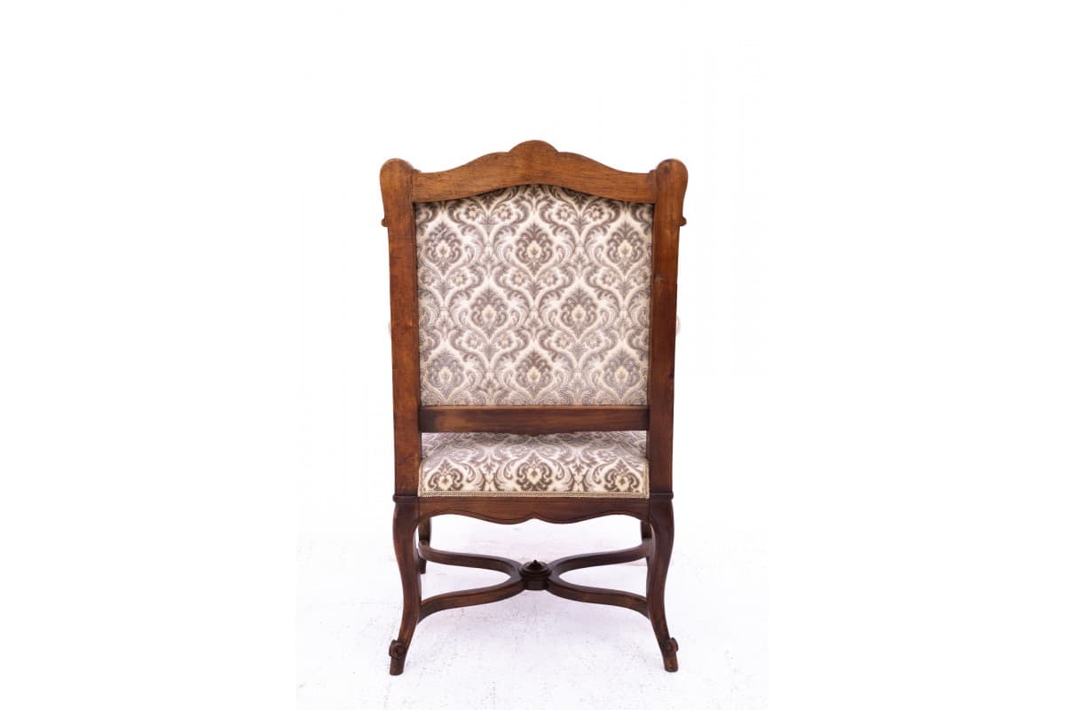 Pair of armchairs, Neo-Baroque, light brown walnut, France, early 20th c. - 75694