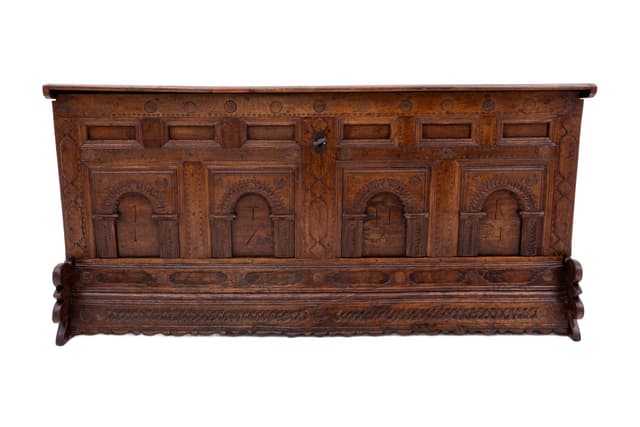 Baroque Chest, Dark Oak, 18th c. - DIMENSION