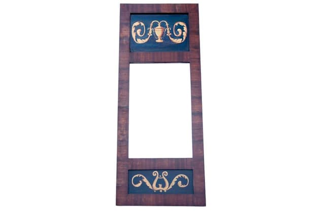 Lustro empire, mahoń, Europa Północna, XIX wiek - WYMIARY