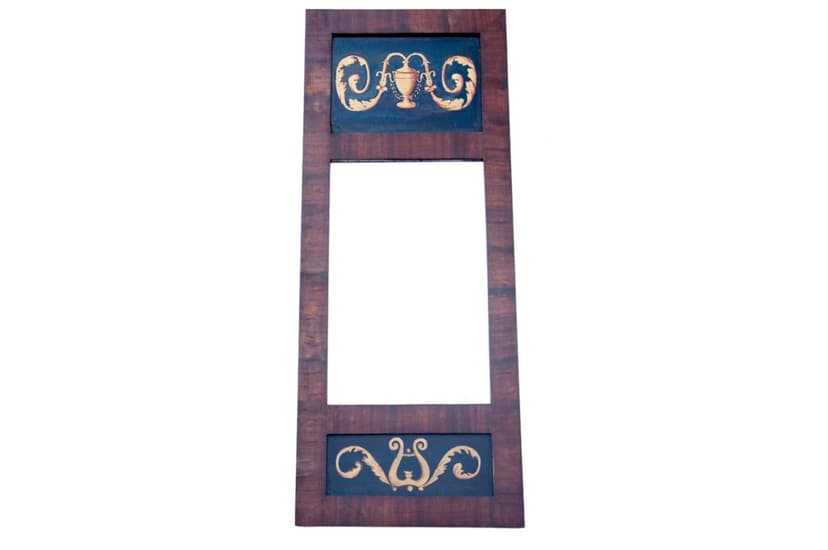 Mirror Empire, mahogany, Northern Europe, 19th c.