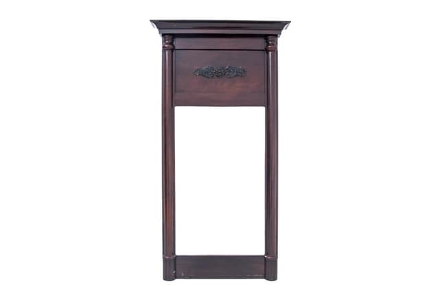 Neoclassical Wall Mirror, mahogany dark brown, Northern Europe, 19th c. - DIMENSION