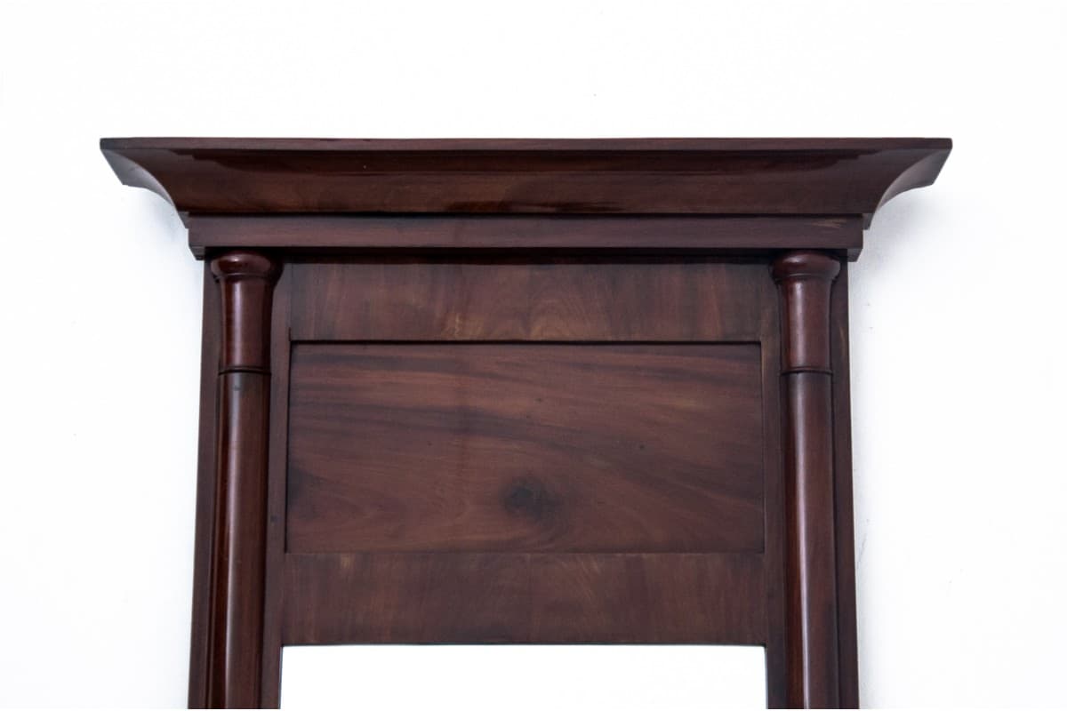 Wall mirror, mahogany dark brown, Northern Europe, 19th c. - 76561
