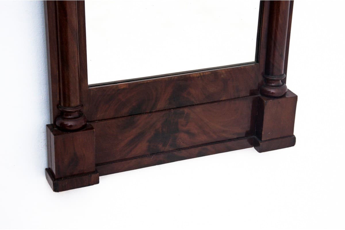 Wall mirror, mahogany dark brown, Northern Europe, 19th c. - 76563