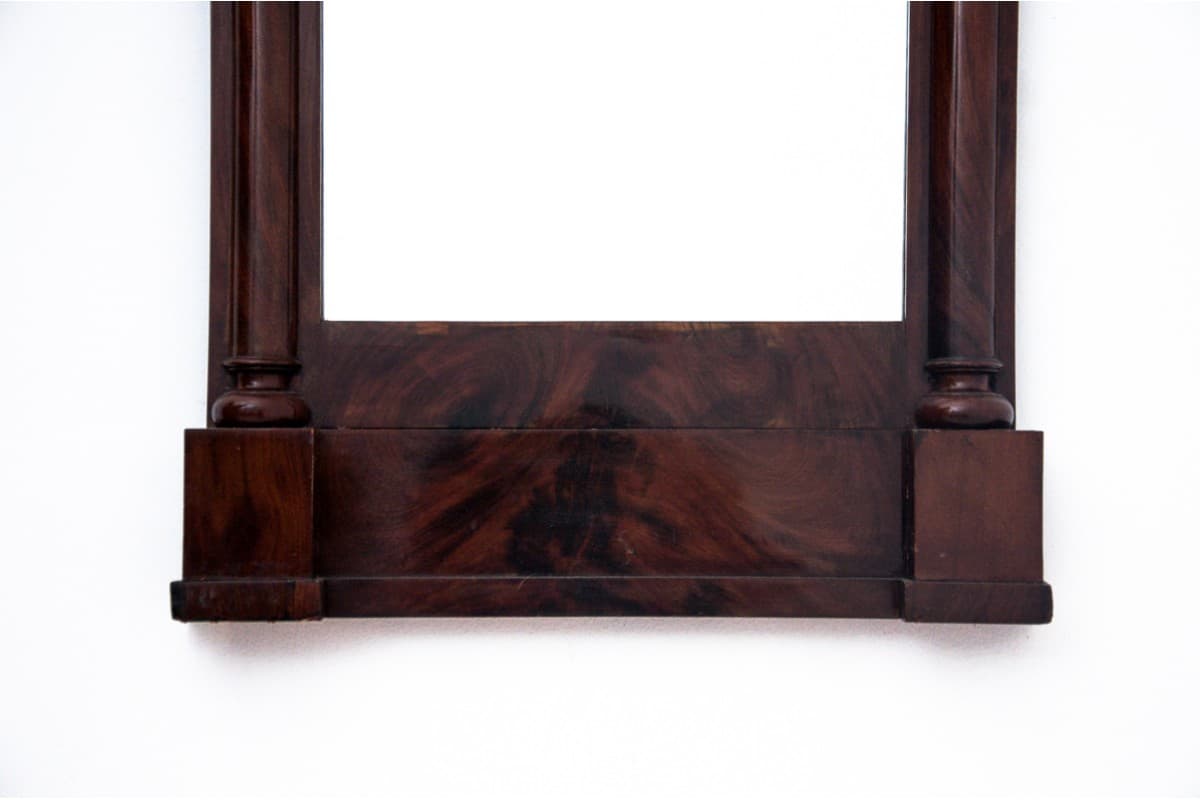 Wall mirror, mahogany dark brown, Northern Europe, 19th c. - 76562