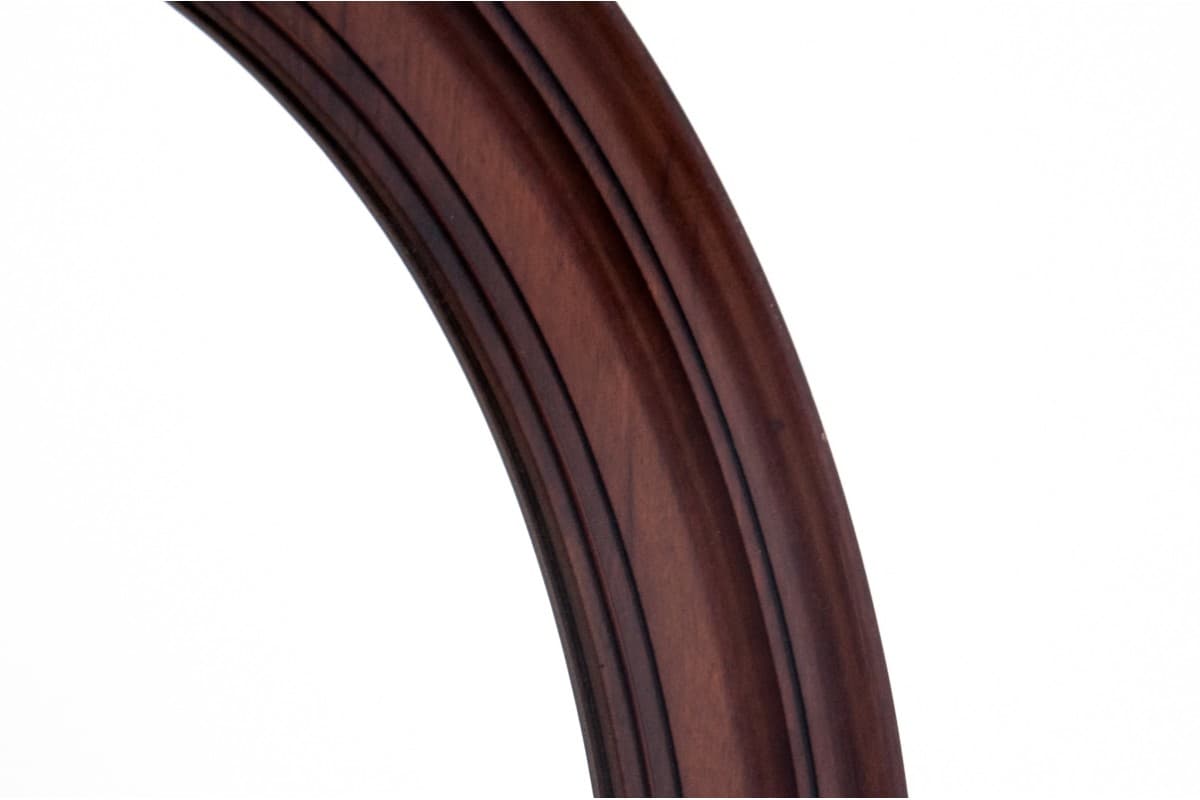 Oval mirror, Biedermeier, dark mahogany, Northern Europe, late 19th century - 76565