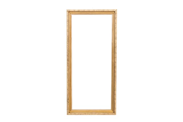 Rectangular mirror, golden wood, early 20th c. - DIMENSION