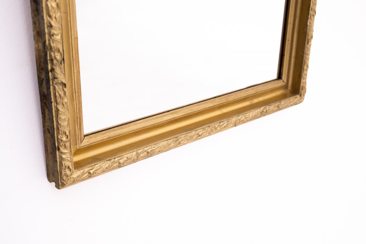 Rectangular mirror, golden wood, early 20th c. - 76580