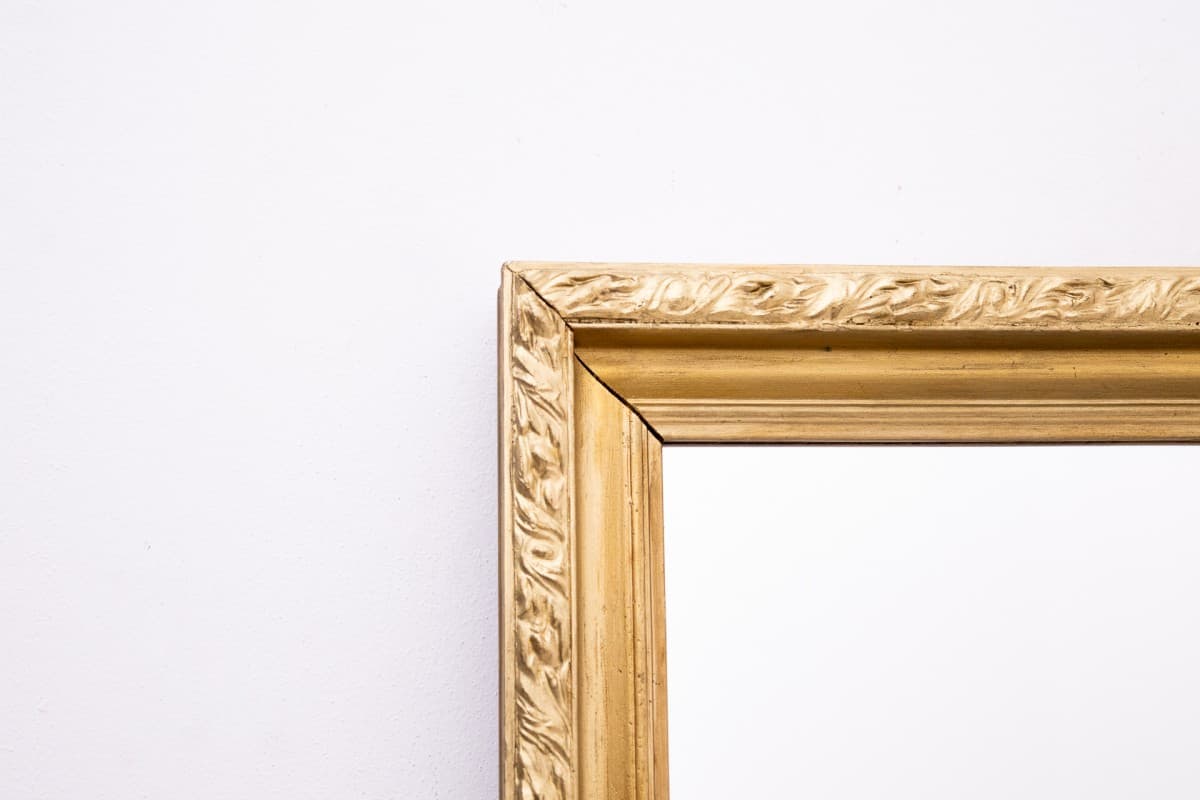 Rectangular mirror, golden wood, early 20th c. - 76581