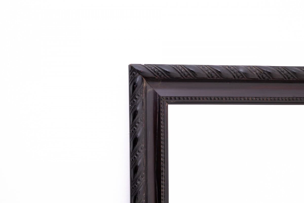 Wall Mirror, Art Nouveau, dark brown wood, Western Europe, early 20th c. - 76584